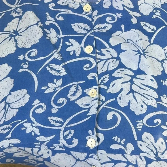 MIB Plus size blue button down dress with back drawstring size 5X never worn - Picture 5 of 7